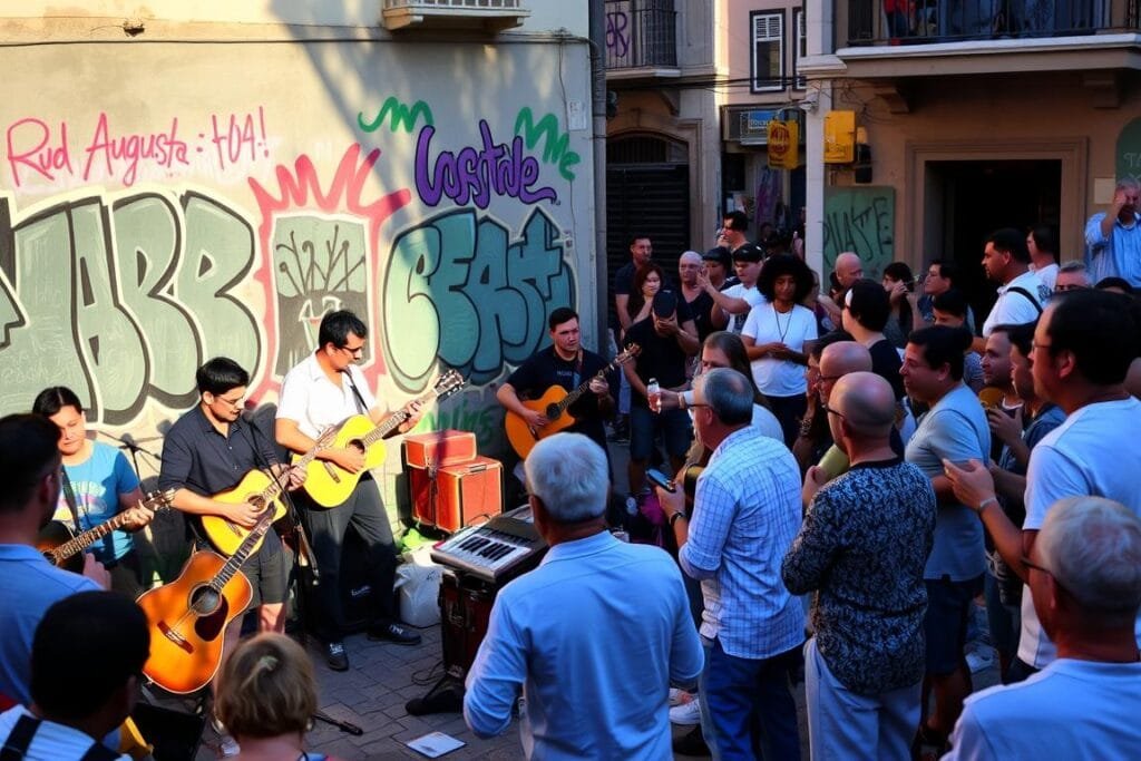música na rua augusta
